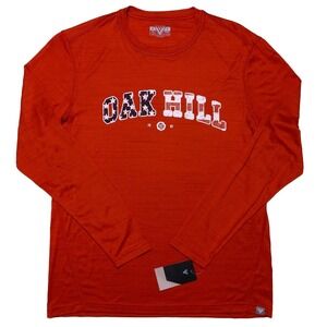 LEVELWEAR‎ Oak Hill CC Golf Long Sleeve Shirt Red Medium M ~ New